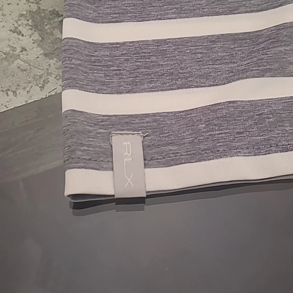 Ralph Lauren RLX Golf Multi Color Stripe Performance polo shirt medium